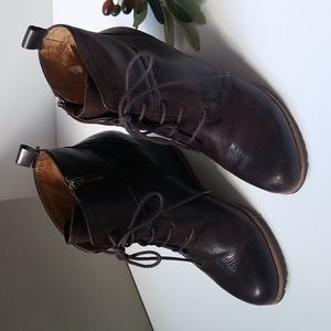 Brown Wedge Booties size 39